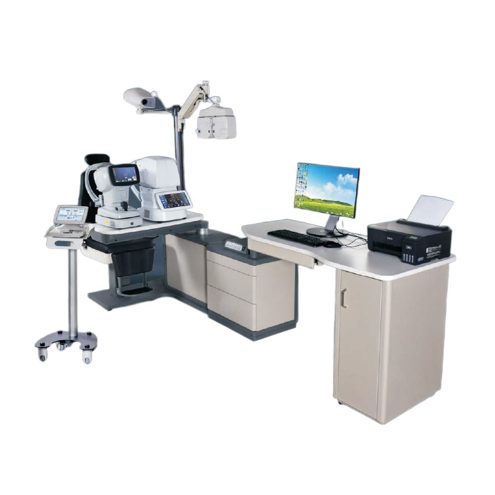 Best Quality Optical Optical Unit Combined Table Ophthalmic Refraction Chair Unit Optometry Table Combined Set for Sale