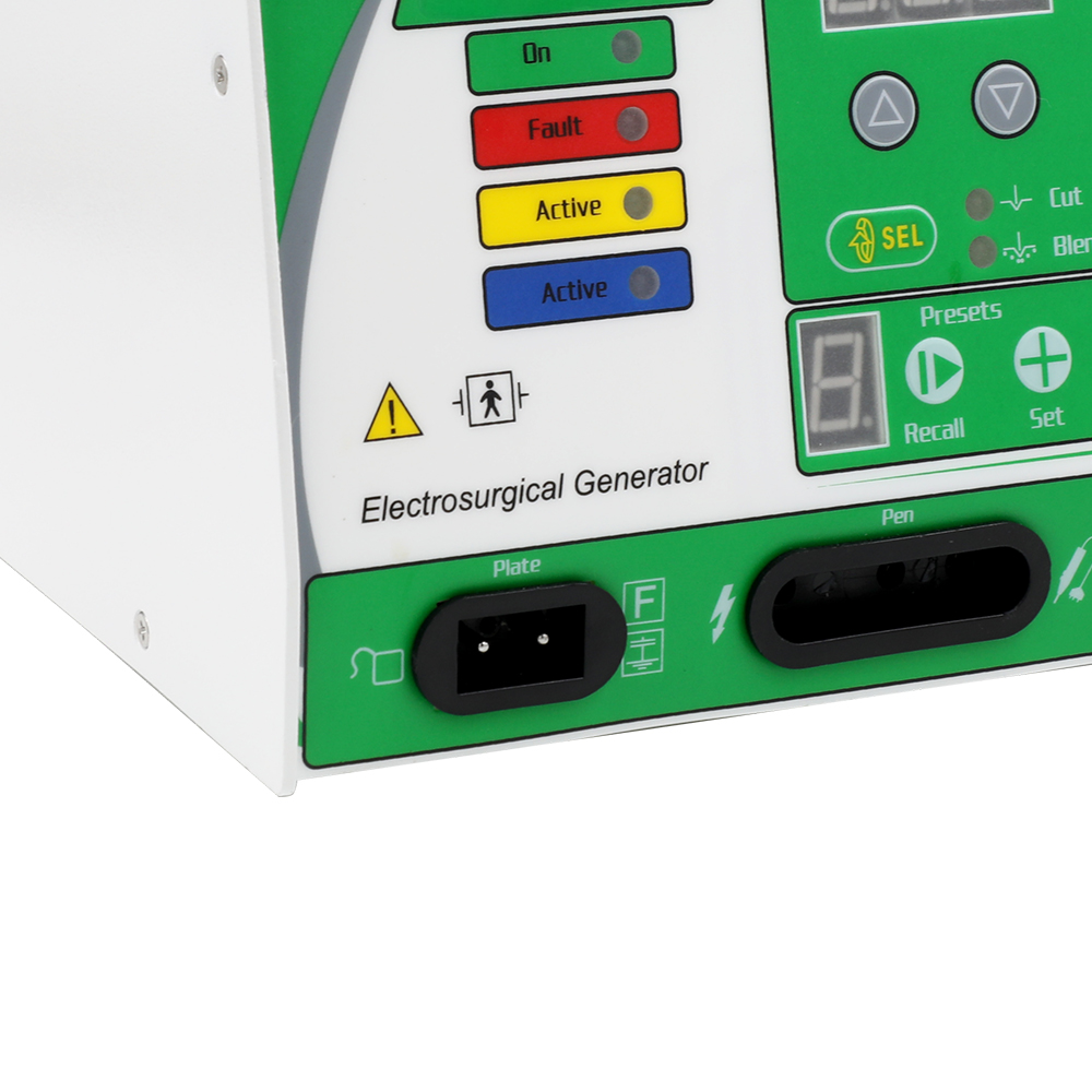Small Electric Electrosurgical Unit Generator Bipolar Monopolar Cautery Machine Metal Instrument Set with Electric Power Source