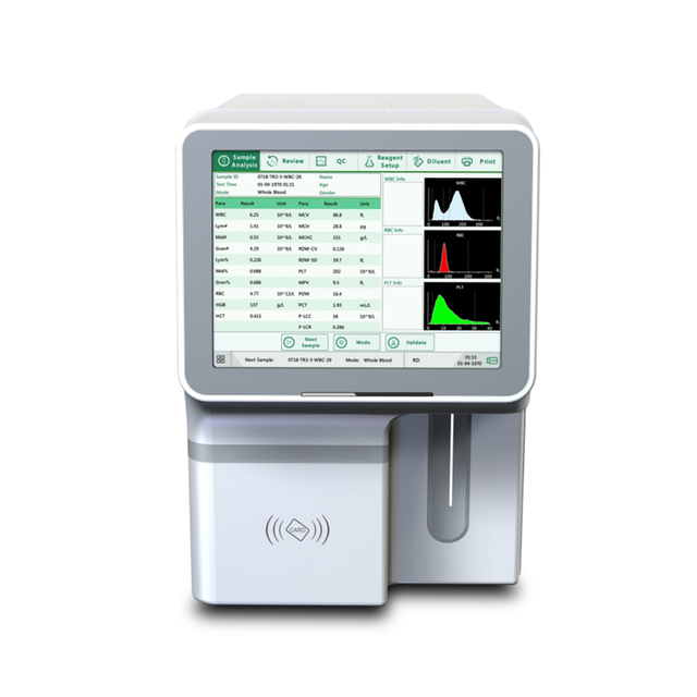 Clinical Analytical Equipment 3-Part Hematology Analyzer Blood Analysis System for Testing Essential for Clinical Settings