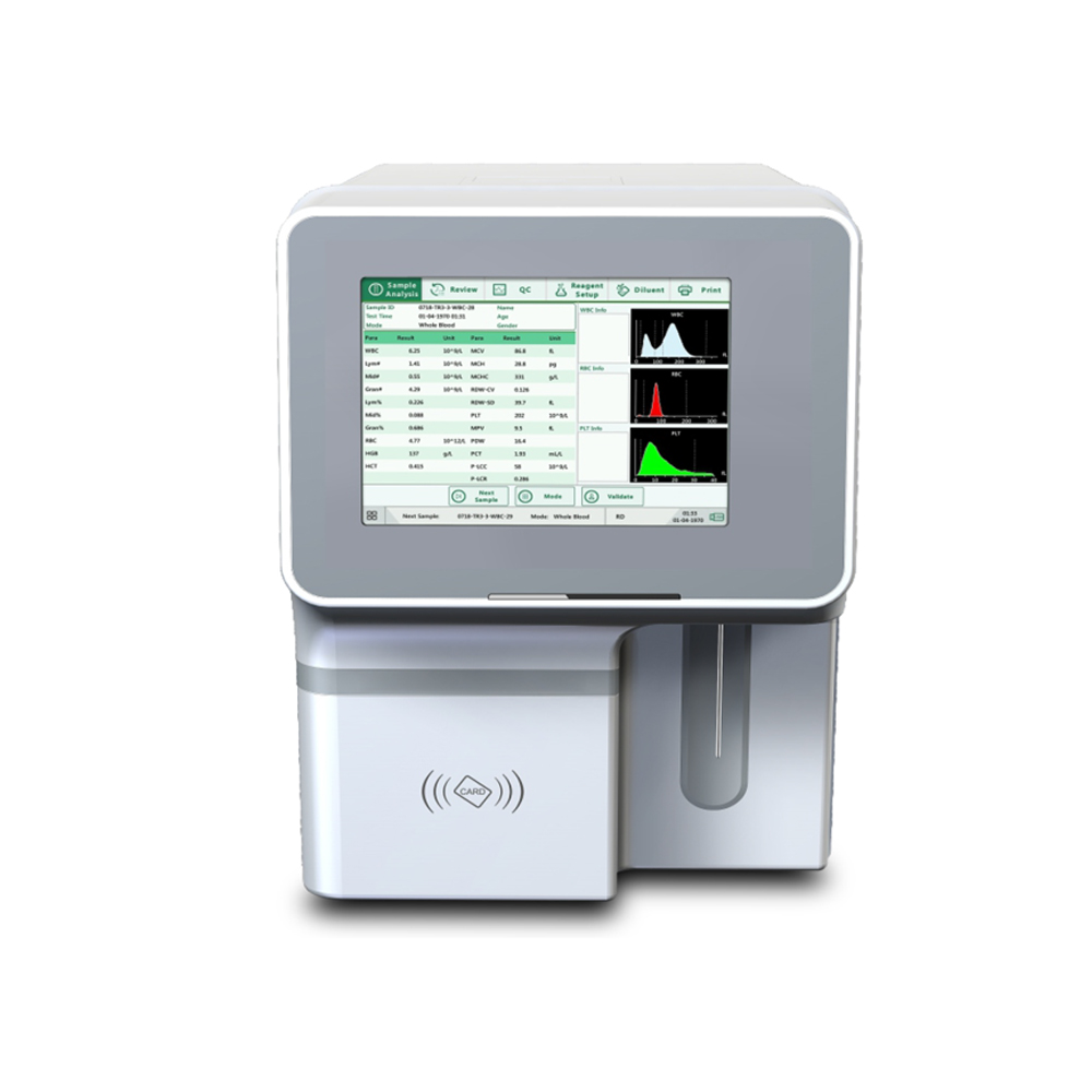 3-Part Hematology Analyzer Blood Testing Equipment Clinical Analytical Instruments for Blood Analysis System