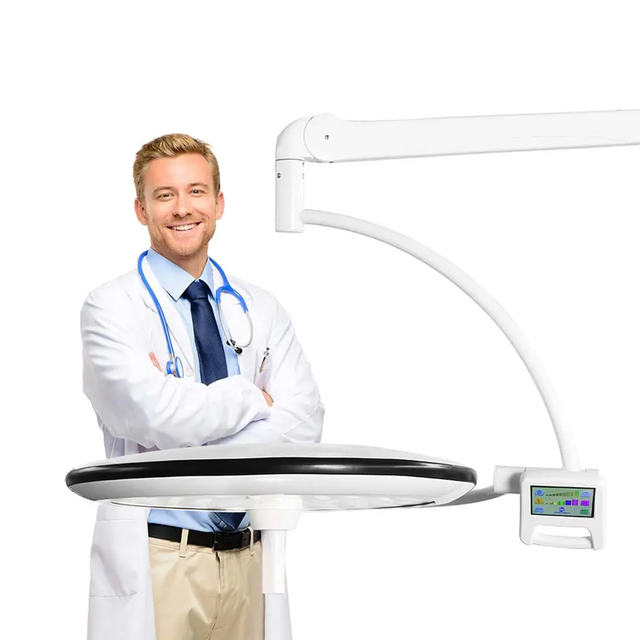 Vertical LED Surgical Shadowless Lamp for Plastic Surgery Metal Aesthetics with Electric Power Source