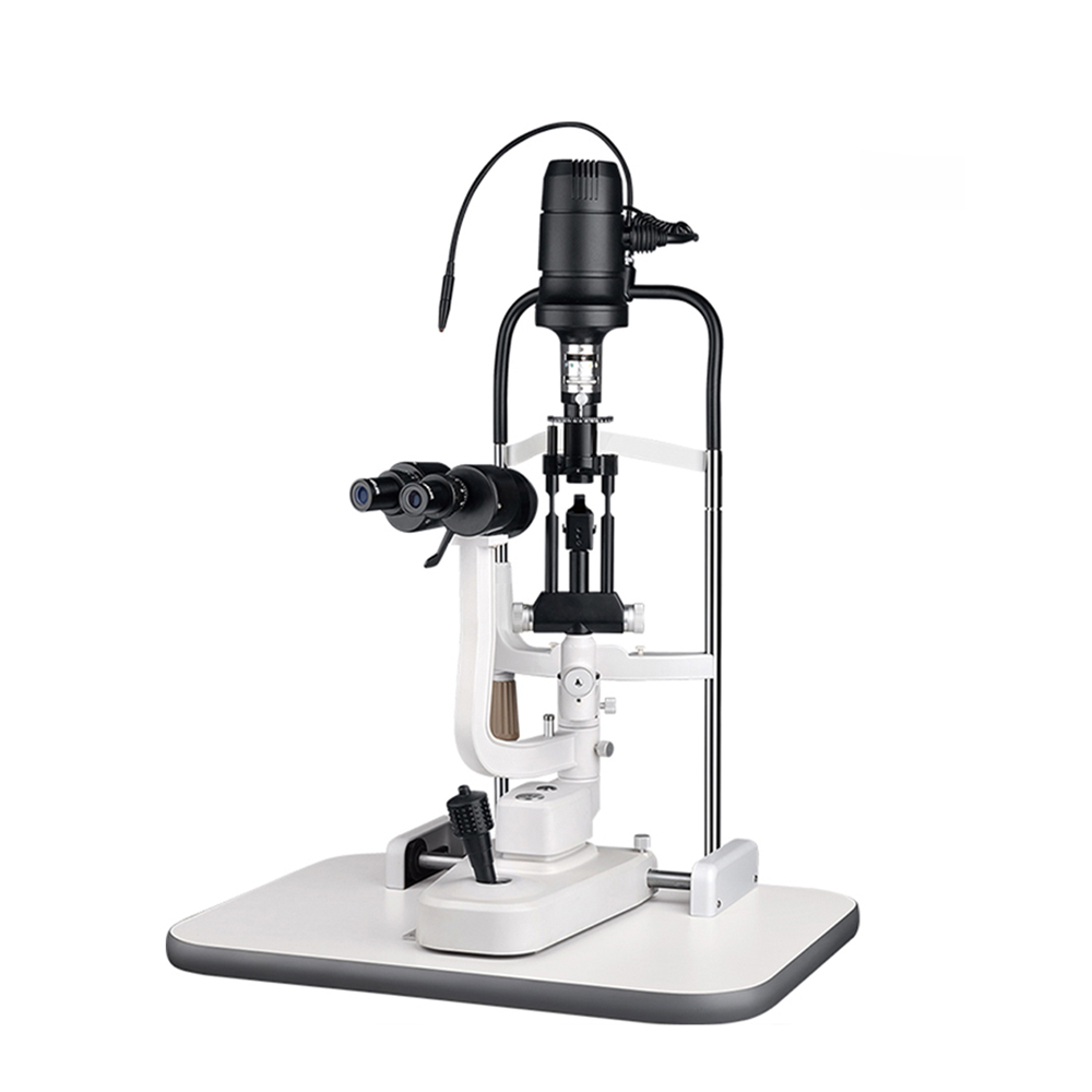 Ophthalmic Equipment Optical Slit Lamp Microscope with 10x & 16x Magnifications Electric Power Source Metal & Plastic Material
