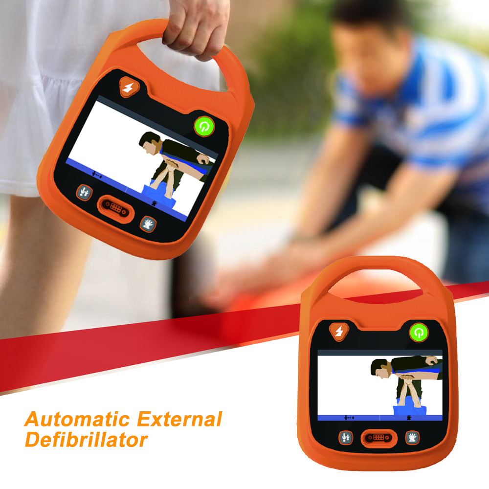 Portable ICU Cardiac AED Medical Defibrillator First-Aid Device Requiring Electricity