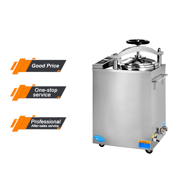 Lab Disinfection Equipment 35Liters Steam Vertical Pressure Sterilizer High Pressure Steam Sterilizer