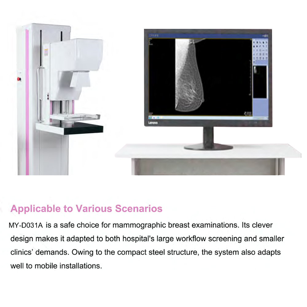 Digital Mammography System Electric Powered Digital X-Ray Machine Mammography Machine Medical Equipment