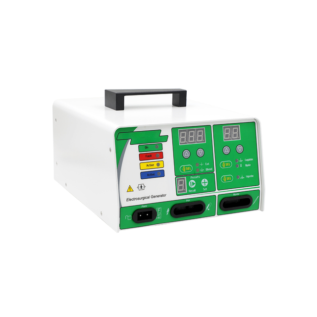Small Electric Electrosurgical Unit Generator Bipolar Monopolar Cautery Machine Metal Instrument Set with Electric Power Source