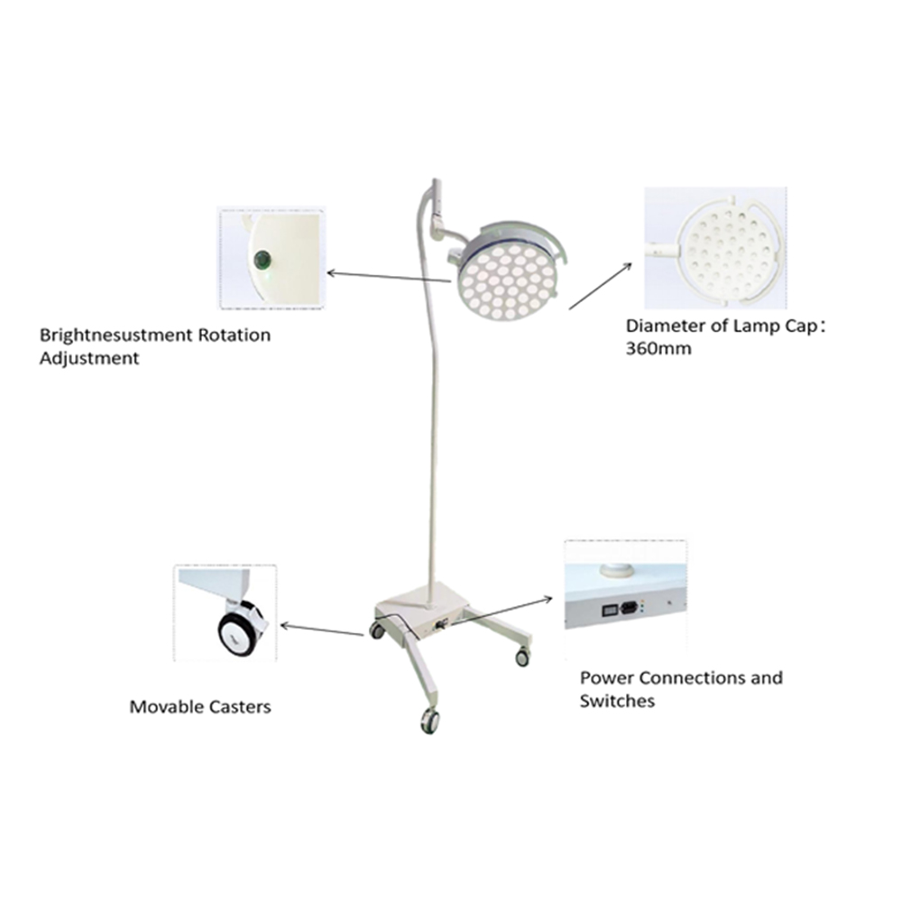 Electric Power Source Medical LED Operating Light Quirofano Surgical Lamp with Camera Scialitic Surgical Operating Theater Lamp