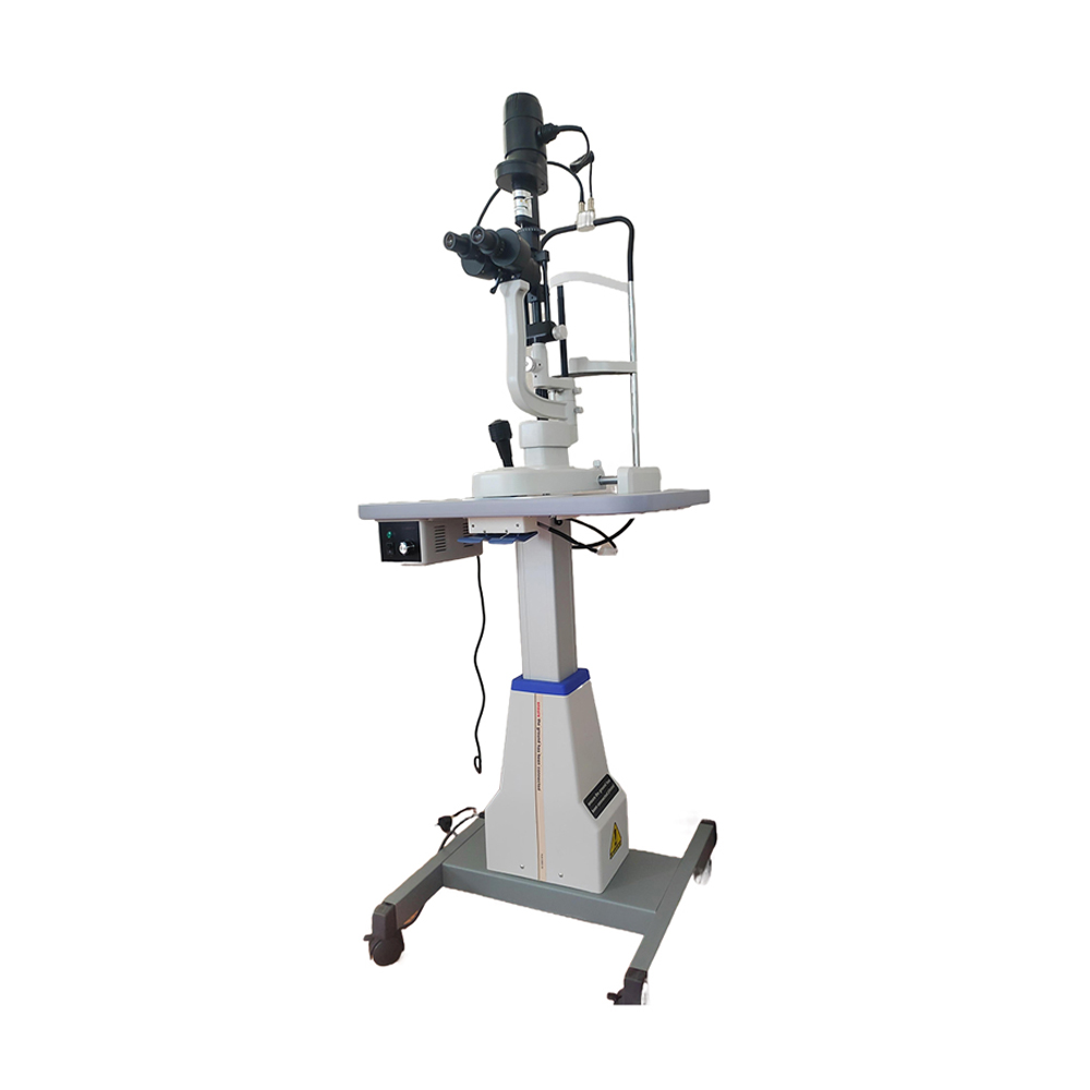 Ophthalmic Equipment Optical Slit Lamp Microscope with 10x & 16x Magnifications Electric Power Source Metal & Plastic Material