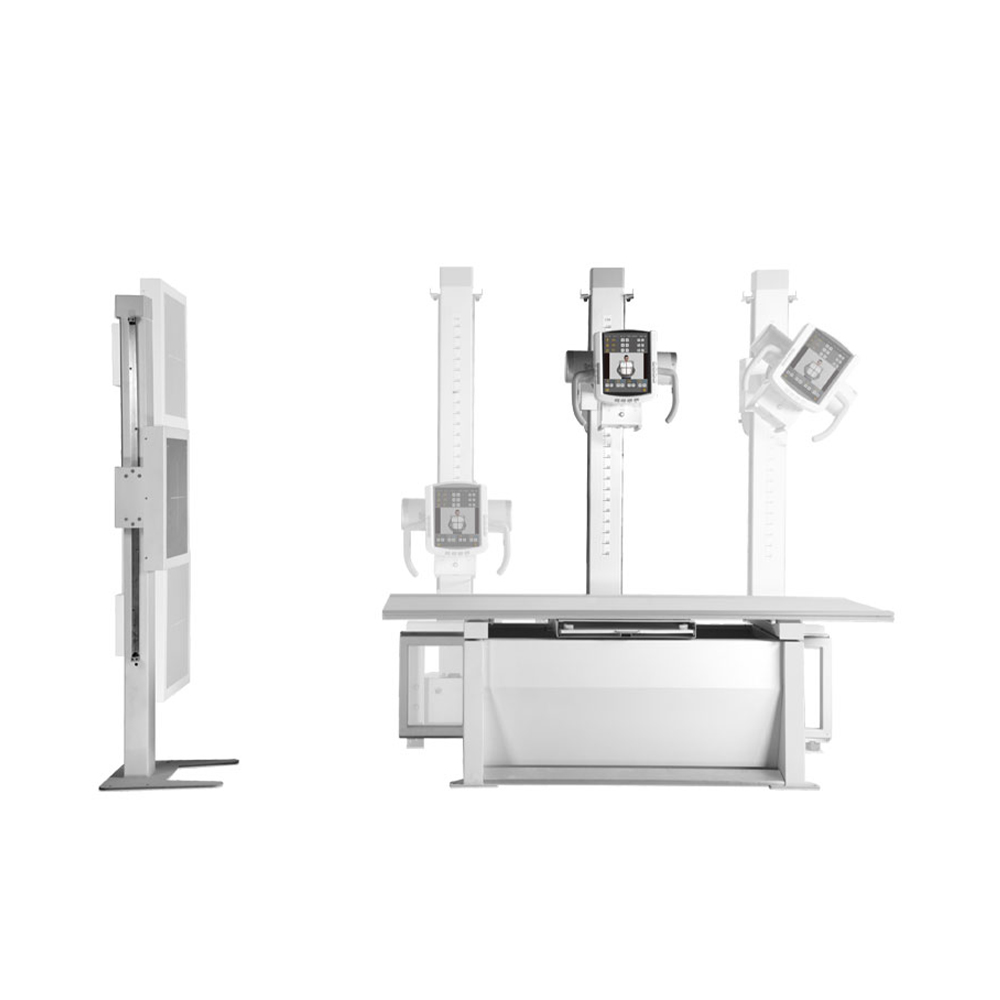 Electricity-Powered Metal X-Ray Machine for Medical Diagnostic Radiography Floor-Mounted Digital Radiography X Ray Machine