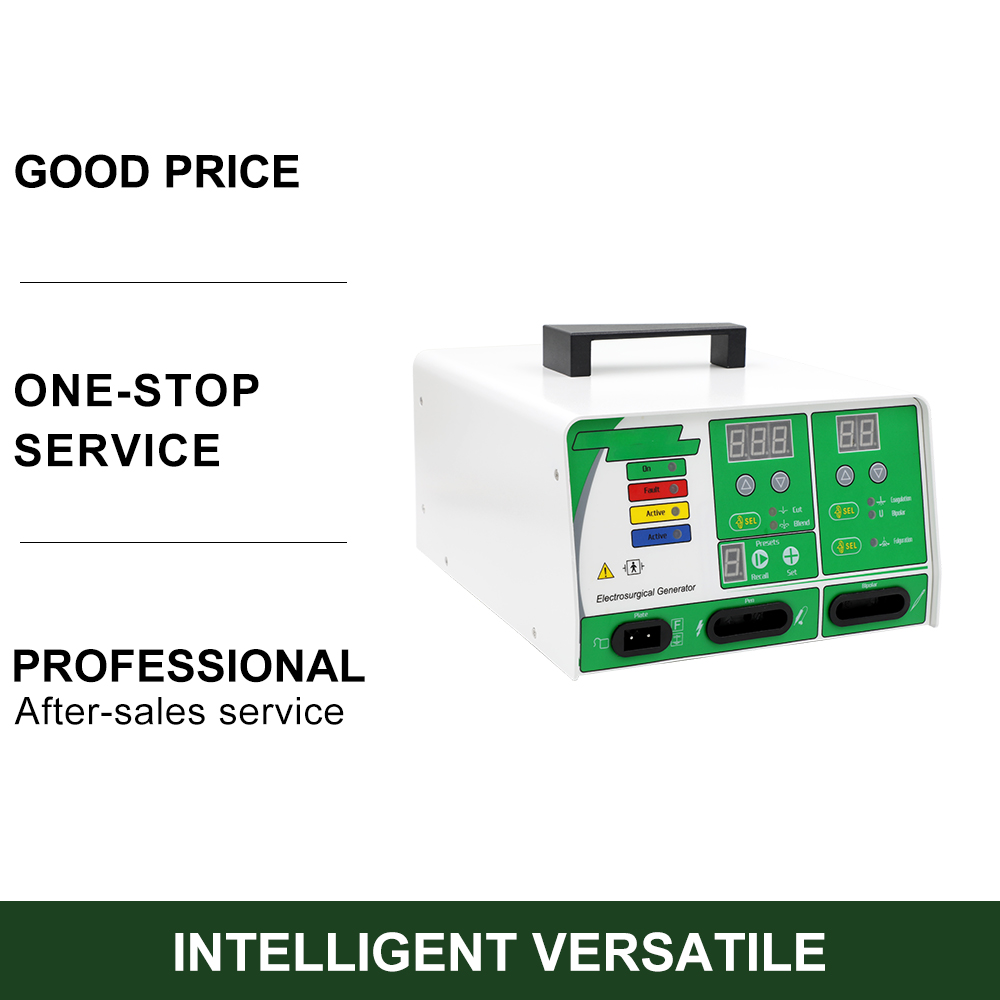 Small Electric Electrosurgical Unit Generator Bipolar Monopolar Cautery Machine Metal Instrument Set with Electric Power Source