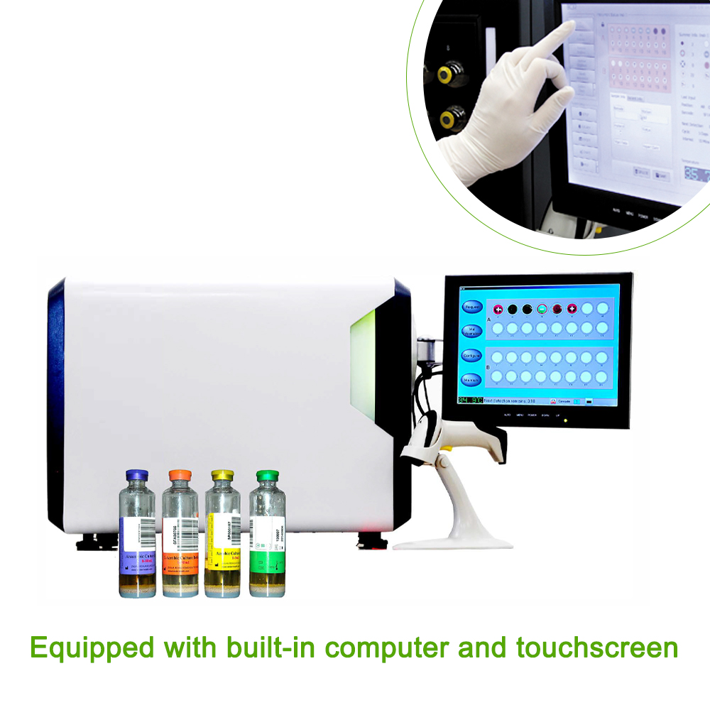 Automated Blood Cell Culture System Cell Examation Clinical Instruments Lab Full Automatic Blood Culture Detection System