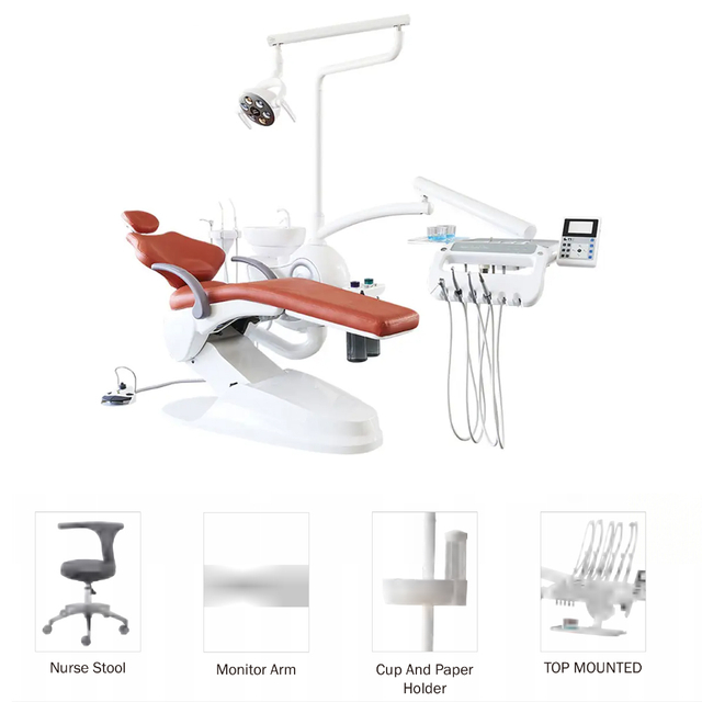 Cheap Electric Dentist Equipment Dental Chair With Dental Intrusment Factory