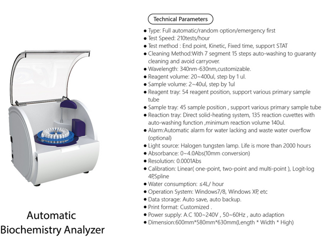  chemistry analyzer lab opening system fully automatic biochemistry analyzer bio chemistry analyzer