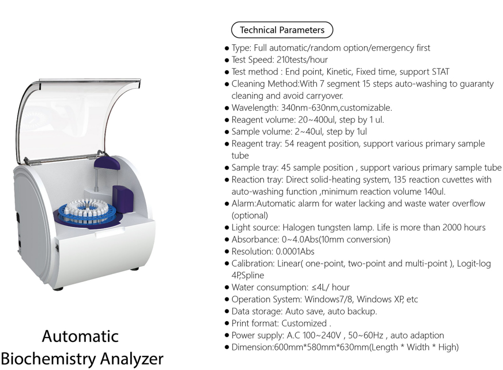  chemistry analyzer lab opening system fully automatic biochemistry analyzer bio chemistry analyzer