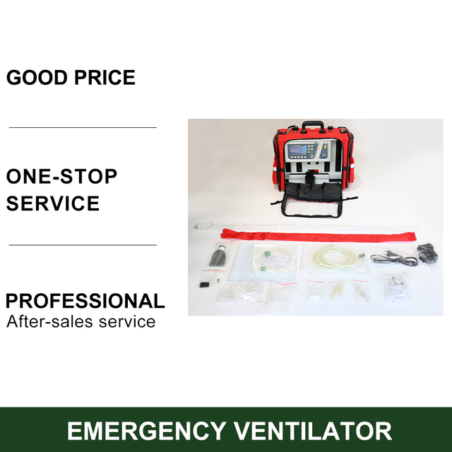 Portable ICU Ventilator Easy-to-Move Medical Equipment for Emergency Transport First-Aid Ambulance Ventilators