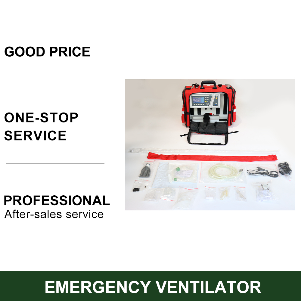Portable ICU Ventilator Easy-to-Move Medical Equipment for Emergency Transport First-Aid Ambulance Ventilators