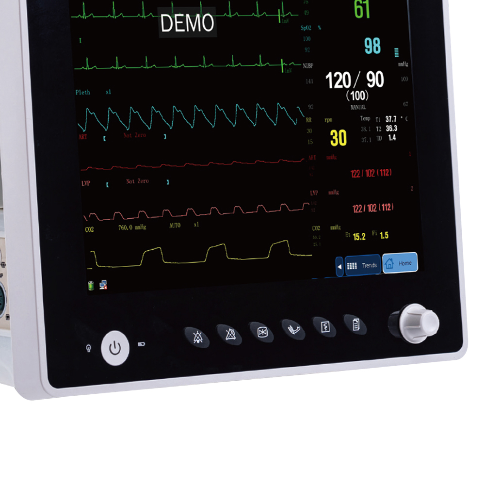 Electric ICU Patient Monitor TFT-LCD Multi-Parameter Operation Room Equipment for Hospital Clinics Durable Metal Construction