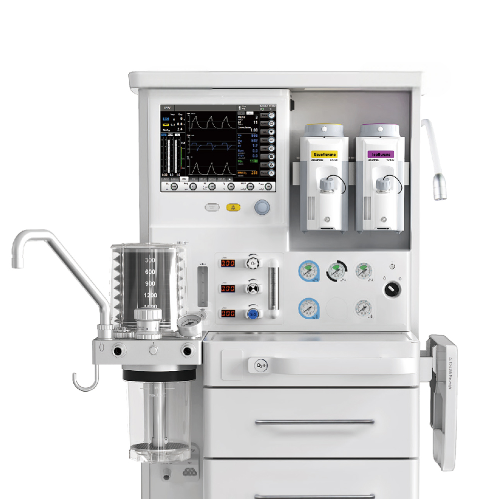 New Style Electric Metal Anesthesia Machine Essential Medical Equipment with Manual Power Source