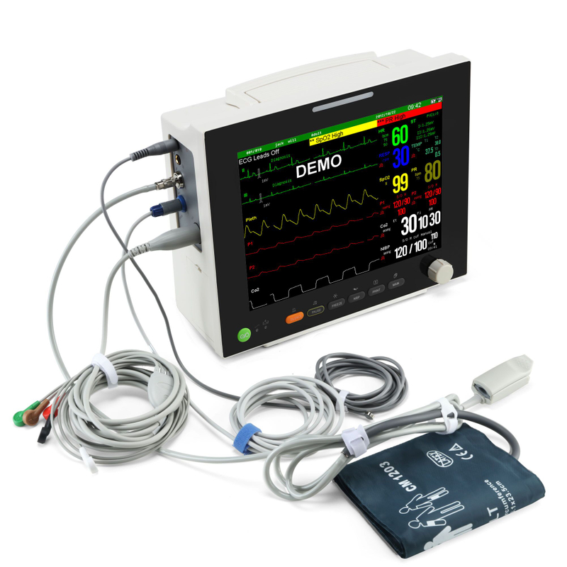 Original Brand New Diagnosis & Injection Veterinary Patient Monitor With Stand And 12 Channel Electrocardiograph