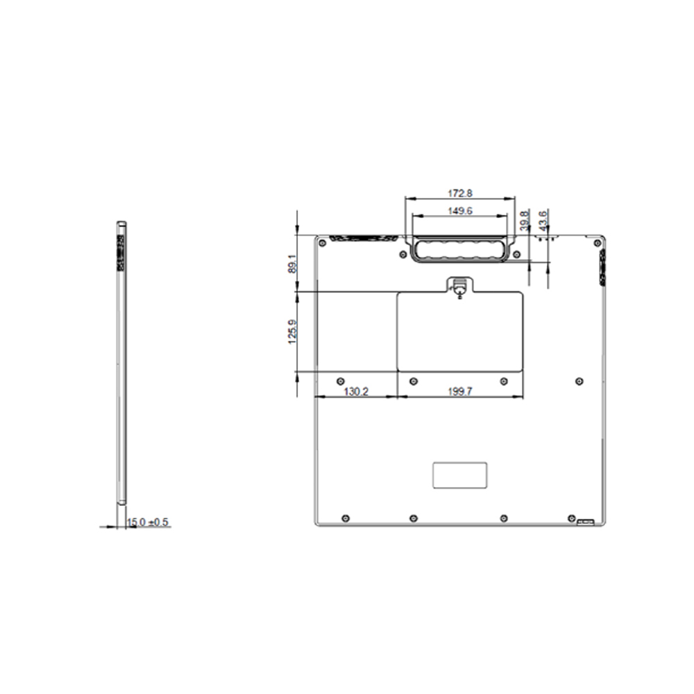 Wired Flat Panel Detector 1417 and 1717 for Hospital With Human/veterinary Software Wireless DR Flat Panel Detector