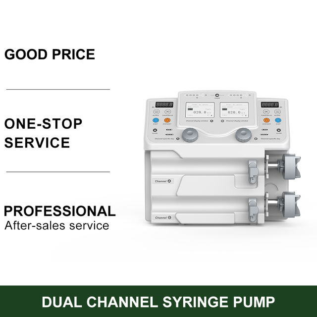 Dual Channel Medical Syringe Pump Oxygen Supply System Clinic Medical Equipment Infusion Nursing & Protective Instruments