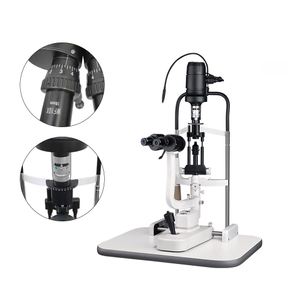 Ophthalmic Equipment Optical Slit Lamp Microscope with 10x & 16x Magnifications Electric Power Source Metal & Plastic Material