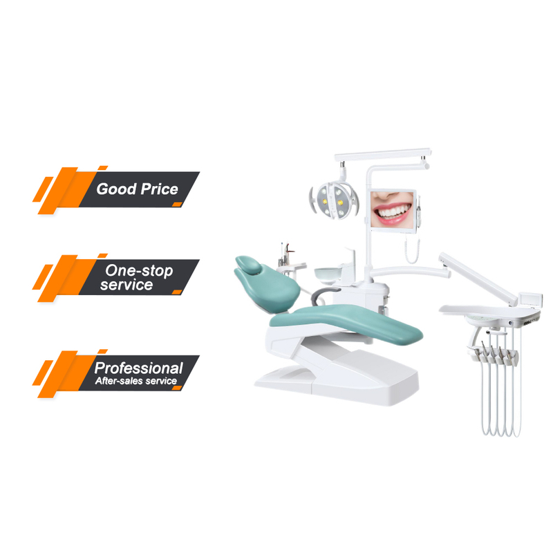  Luxury Dental Chair Set Dental Chair Unit Price Dental Clinic Open with Dental Scaler Compressor Curing Light