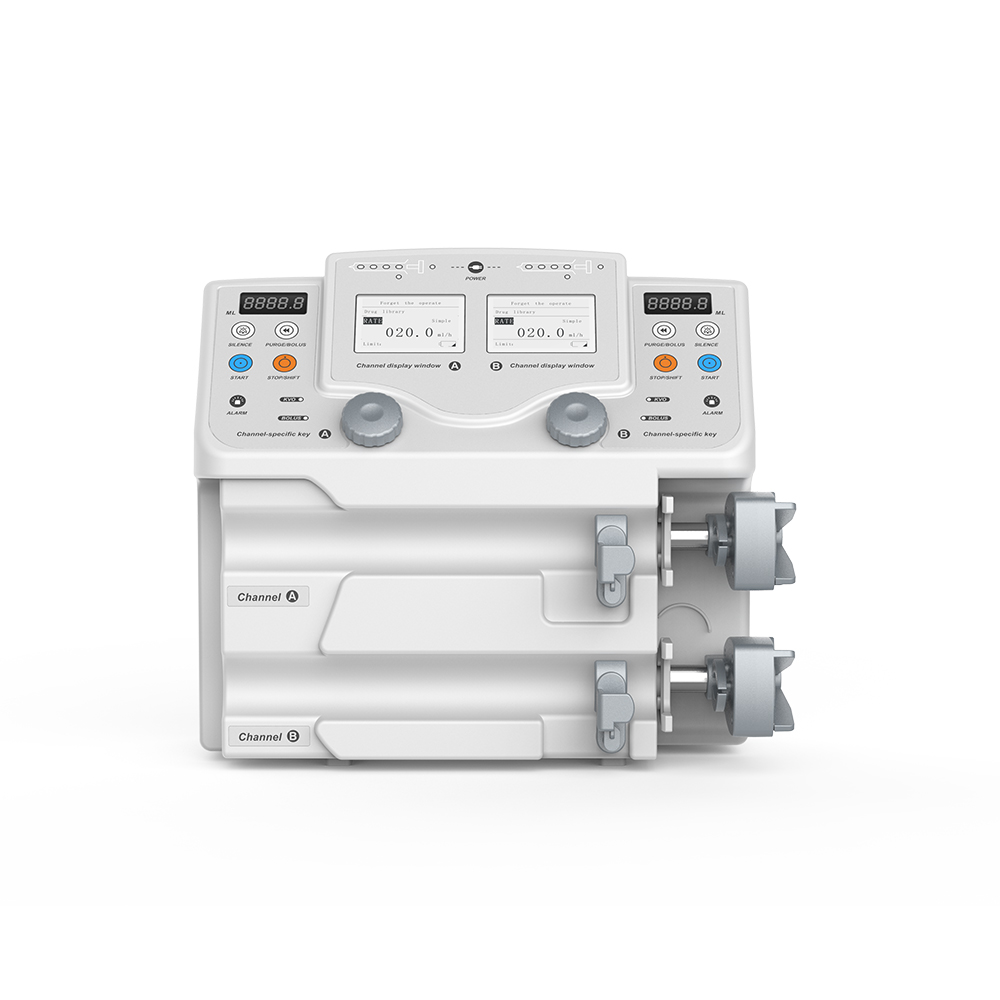 Dual Channel Medical Syringe Pump Oxygen Supply System Clinic Medical Equipment Infusion Nursing & Protective Instruments