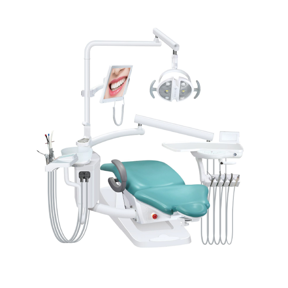  Luxury Dental Chair Set Dental Chair Unit Price Dental Clinic Open with Dental Scaler Compressor Curing Light