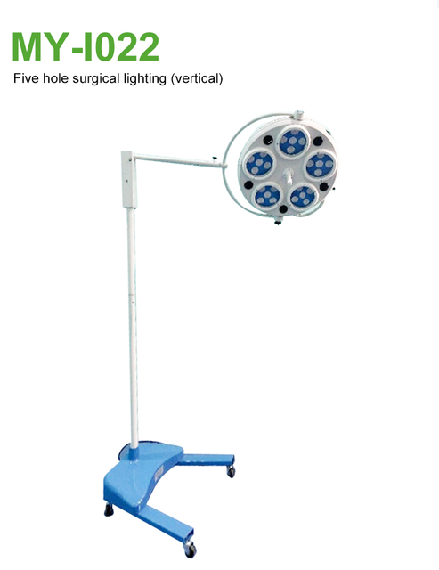 Five Hole Surgical Lighting Shadowless Operation Lamp OT Lamp Surgical Operation Lamp with Battery Backup