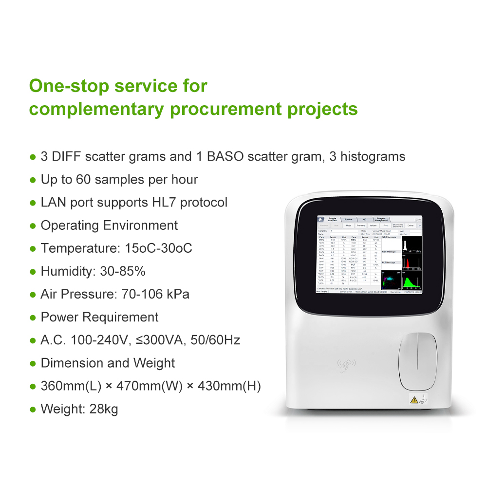 High Quality 5 PART Clinical Analyzer Blood Chemistry SP Auto Loader Medical Grade Laboratory Instrument