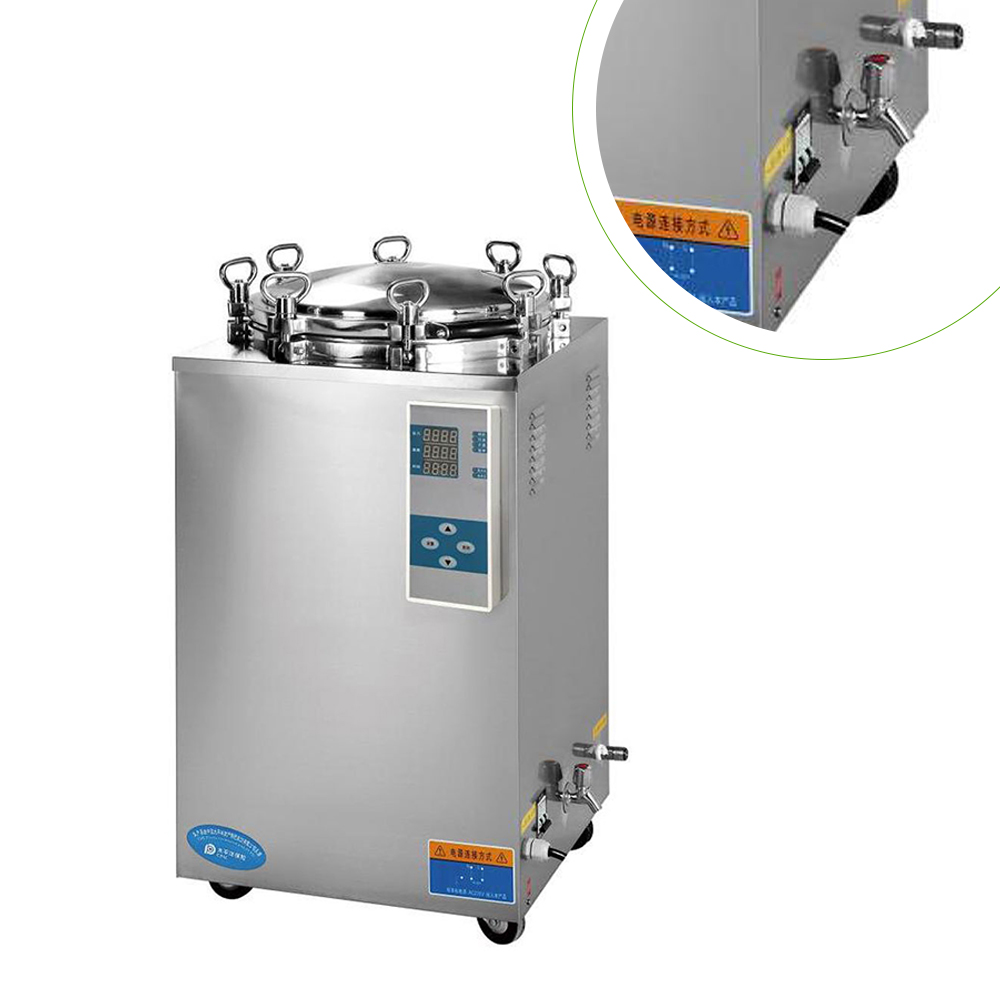 Lab Disinfection Equipment 35Liters Steam Vertical Pressure Sterilizer High Pressure Steam Sterilizer