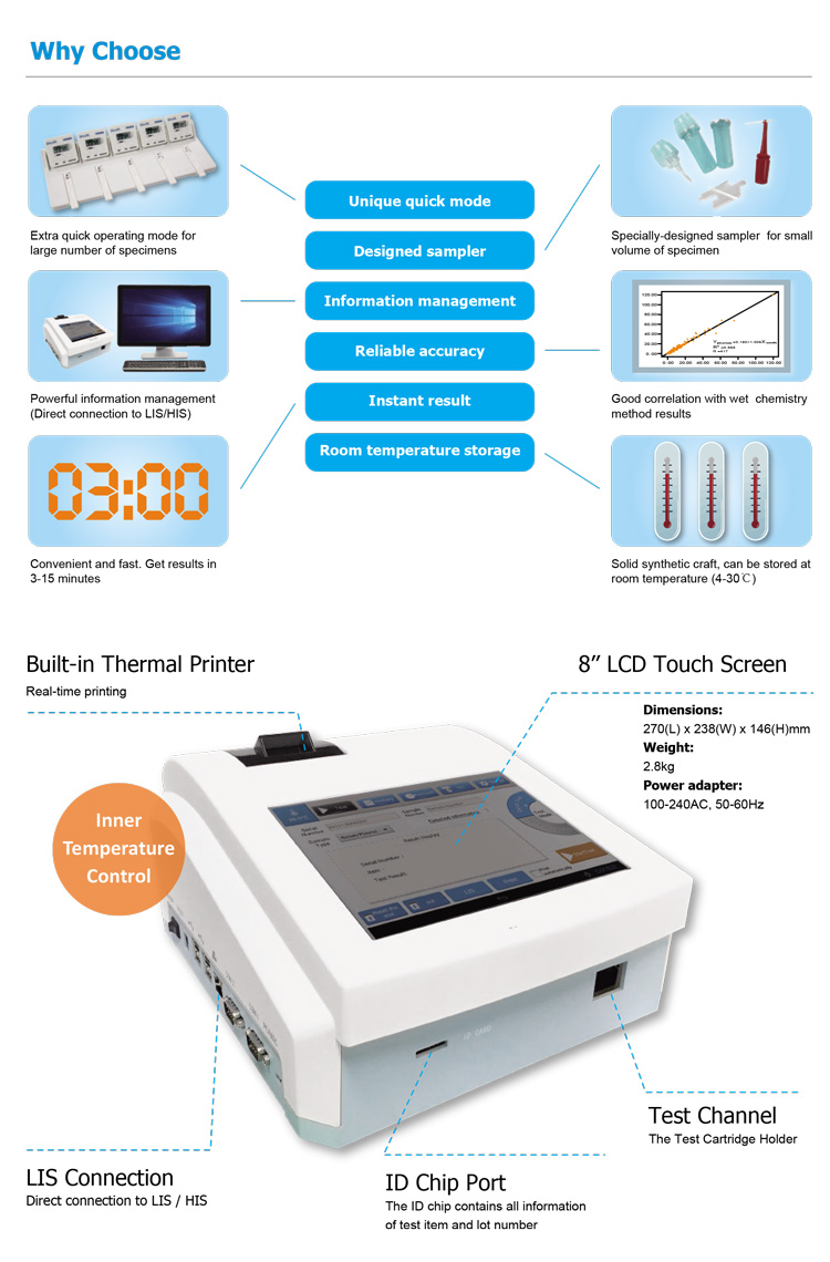  Fully Automated Quantitative Chemistry Analyzer Immunoassay Analyzer Biochemical Analyzer