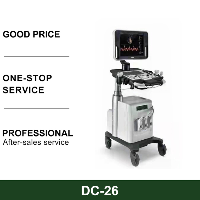 DC-26 Digital Ultrasound Therapy Machine with Convex Probe Electric Color Doppler Metal Construction