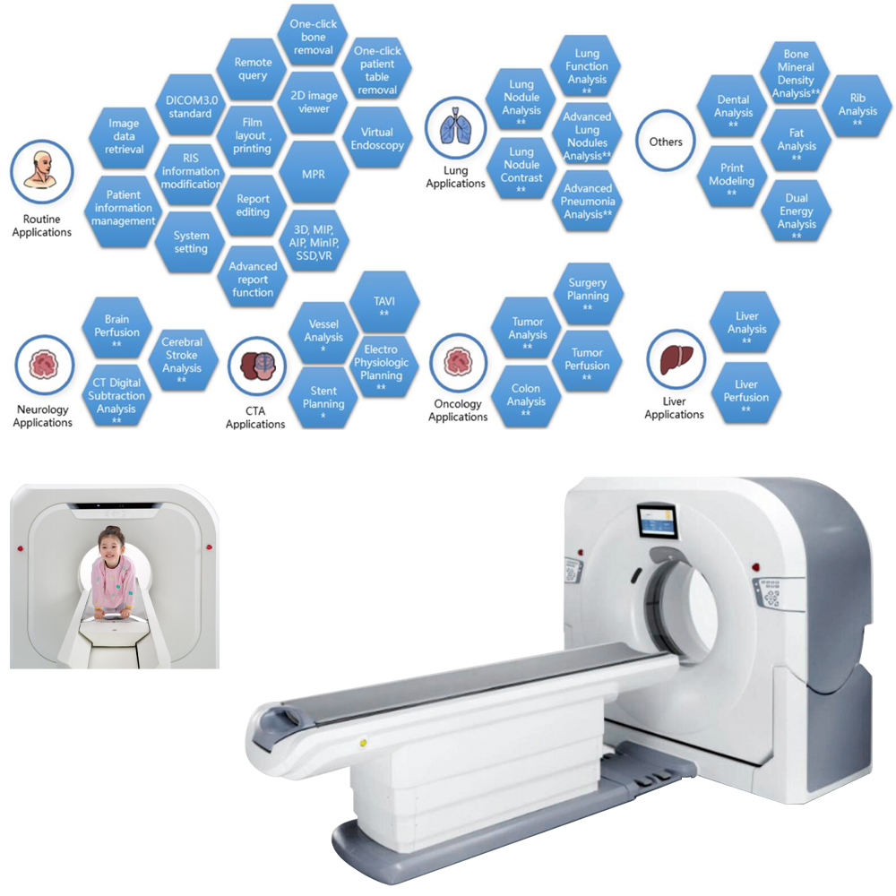 32 Slice CT Scan Machine for Medical Radiology Xray Diagnosis Building Construction Boxed Radiologists Telescopic Steel