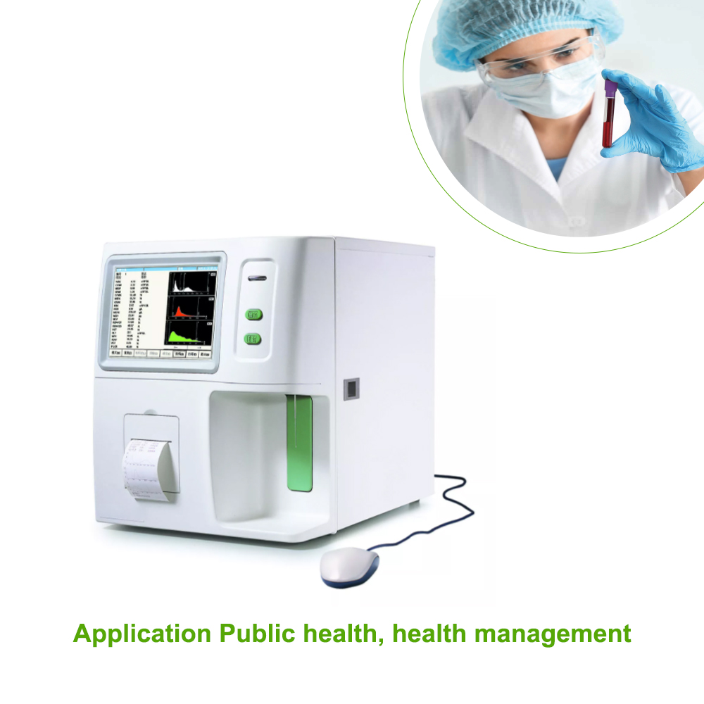 20 Parameters 3-part Auto Hematology Analyzer with LCD Display Clinical Analytical Instruments Blood Analysis System