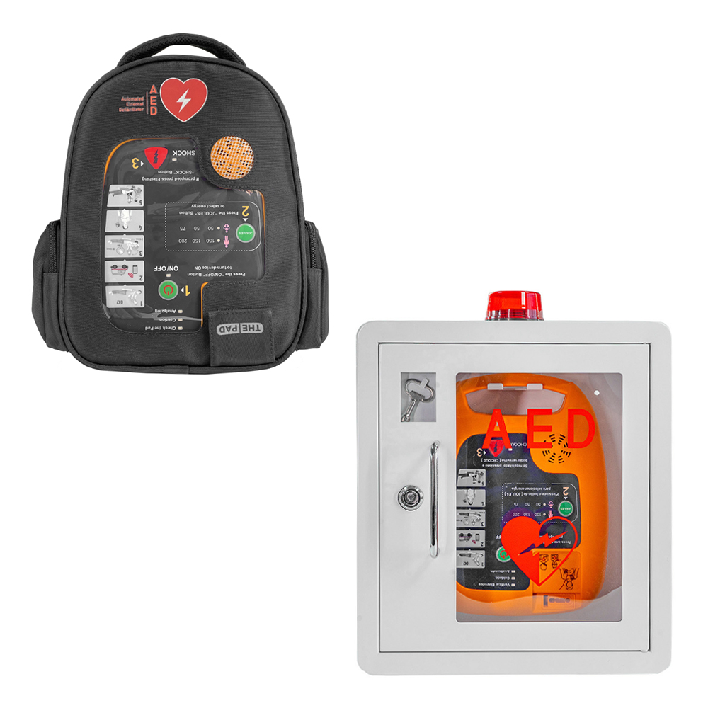 Portable ABS Automatic AED Defibrillator Medical First-Aid Trainer Aid Device Power Source Electricity
