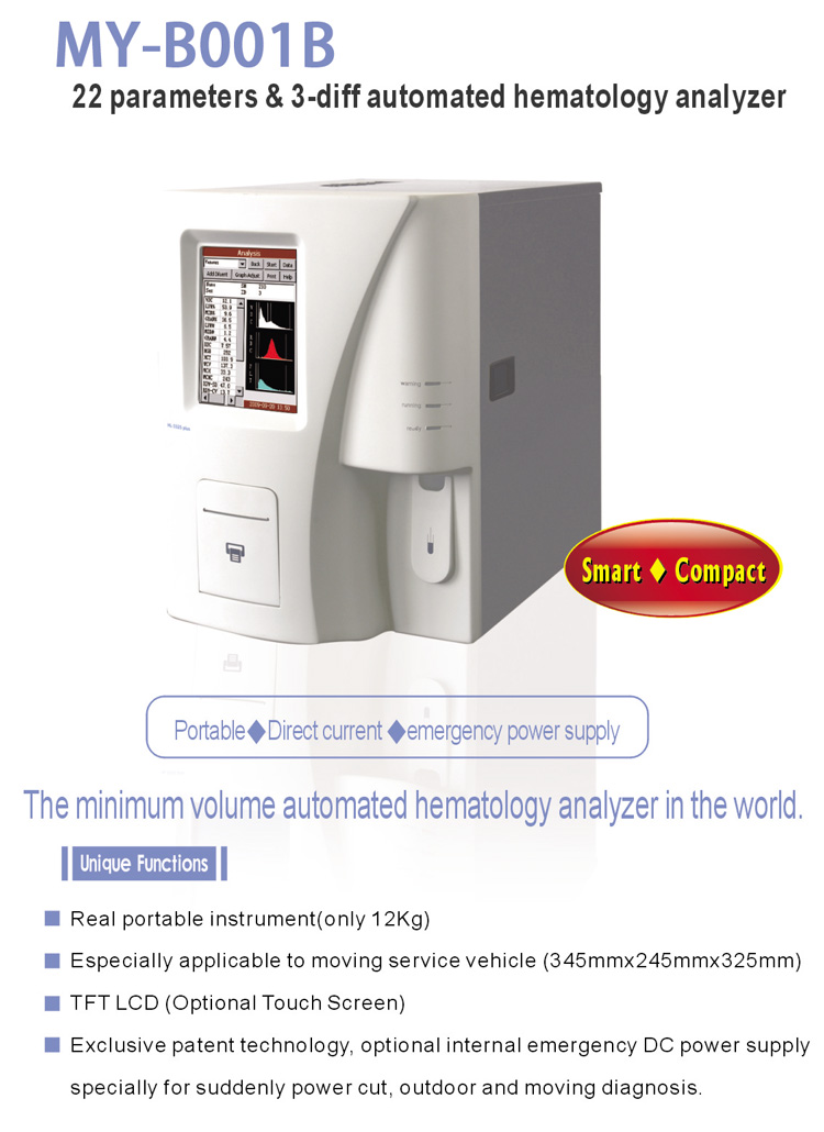 factory price full auto Blood Analysis Machine 3 Part Hematology Analyzer CBC Machine for Animals Clinical