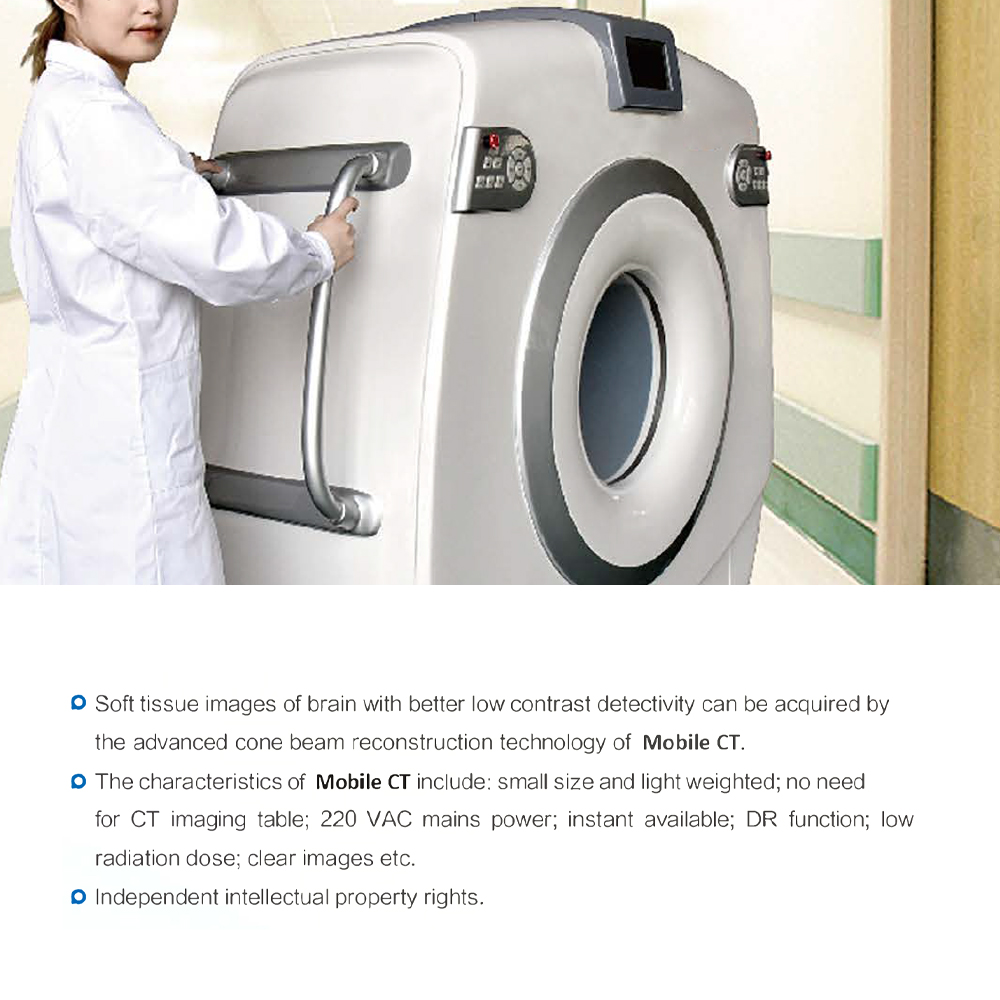 Mobile Medical Rapid Diagnosis CT Radiology CT Scanner Metal Computed Tomography Scanning Machine