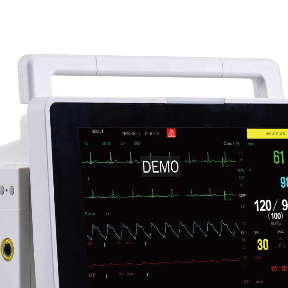Electric ICU Patient Monitor TFT-LCD Multi-Parameter Operation Room Equipment for Hospital Clinics Durable Metal Construction