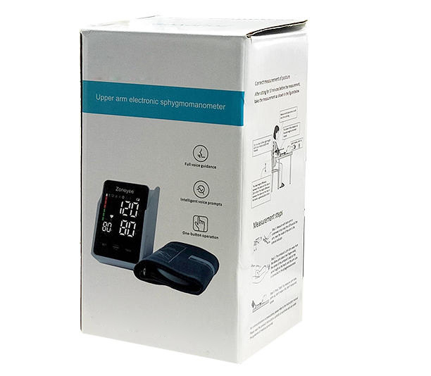 Electronic Blood Pressure Monitor Sphygmomanometer Large-capacity Real-time Storage NIBP PR Adult